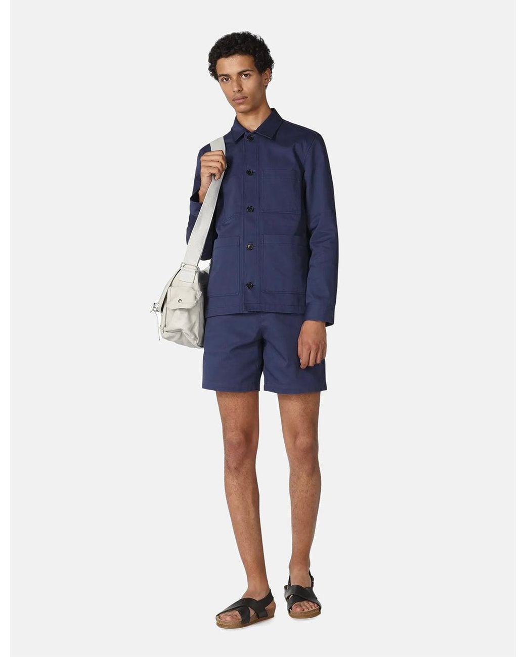 A.P.C. Blue Nathanael Jacket for men