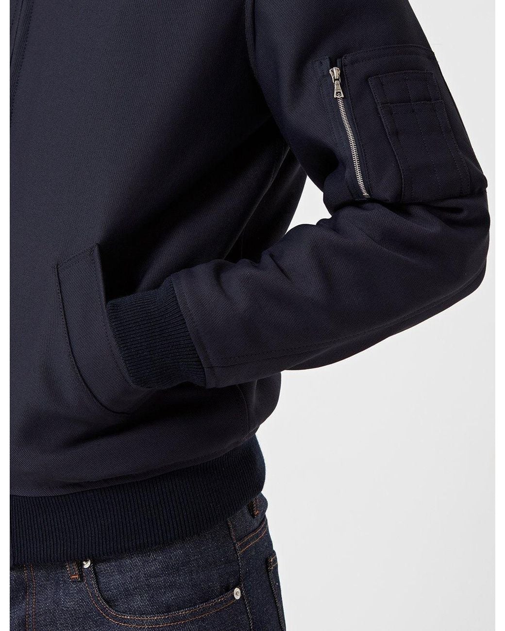 A.P.C. Blue Manchester Bomber Jacket for men