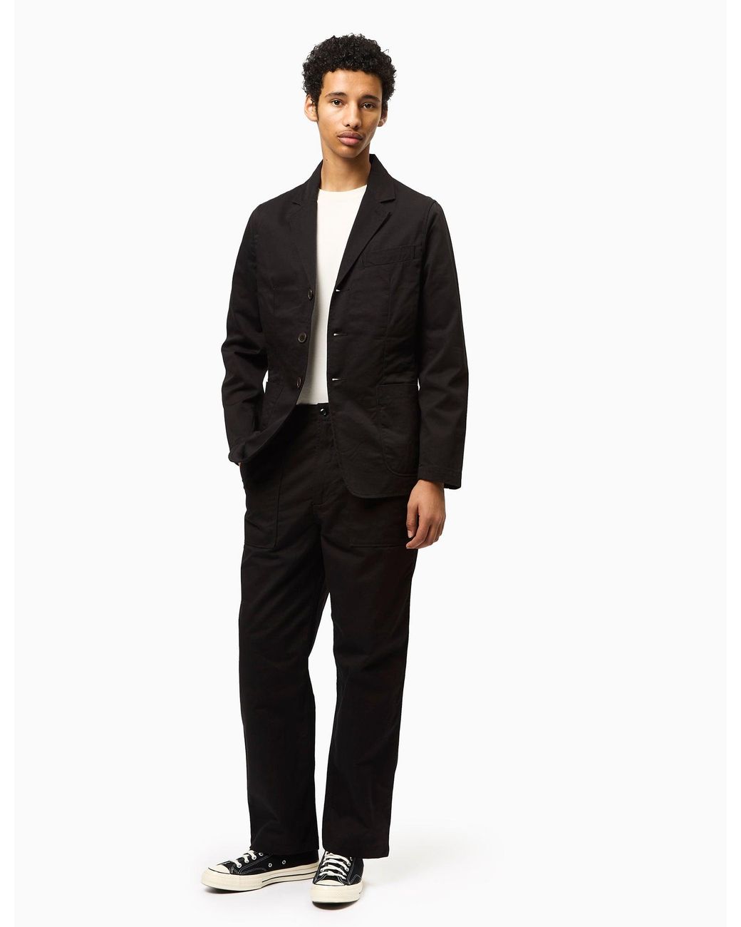 Universal Works Black London Jacket (Twill) for men
