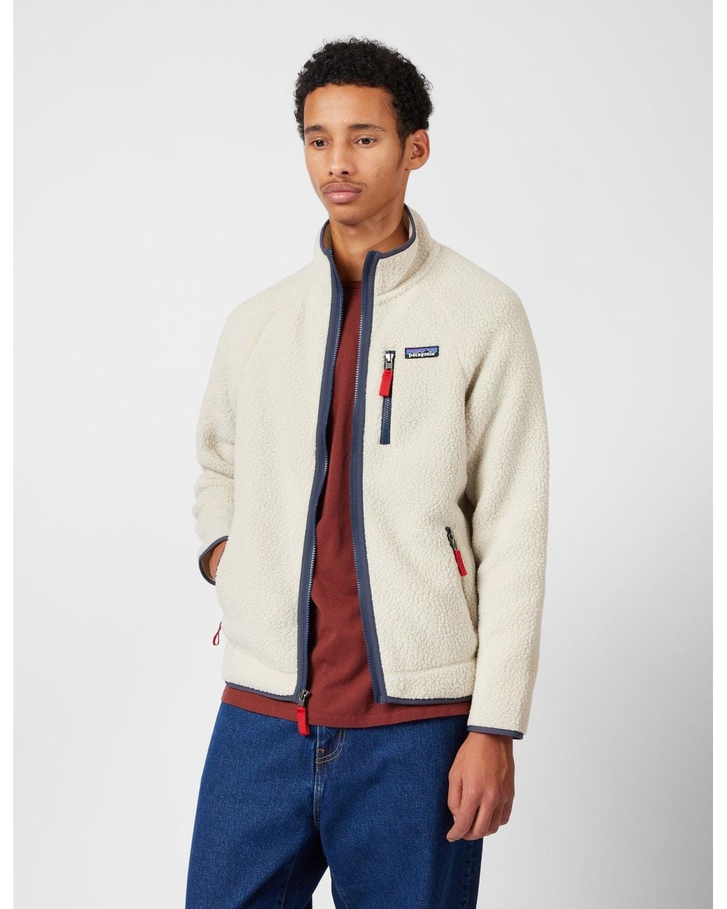 Patagonia Natural Retro Pile Fleece Jacket for men