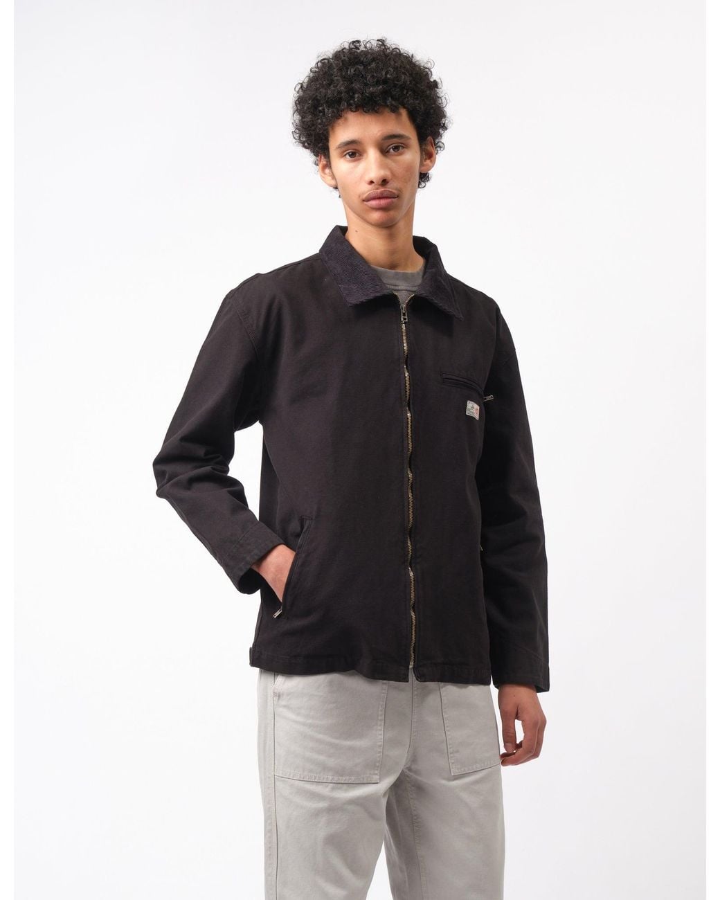 BHODE Black Mechanics Jacket Canvas for men