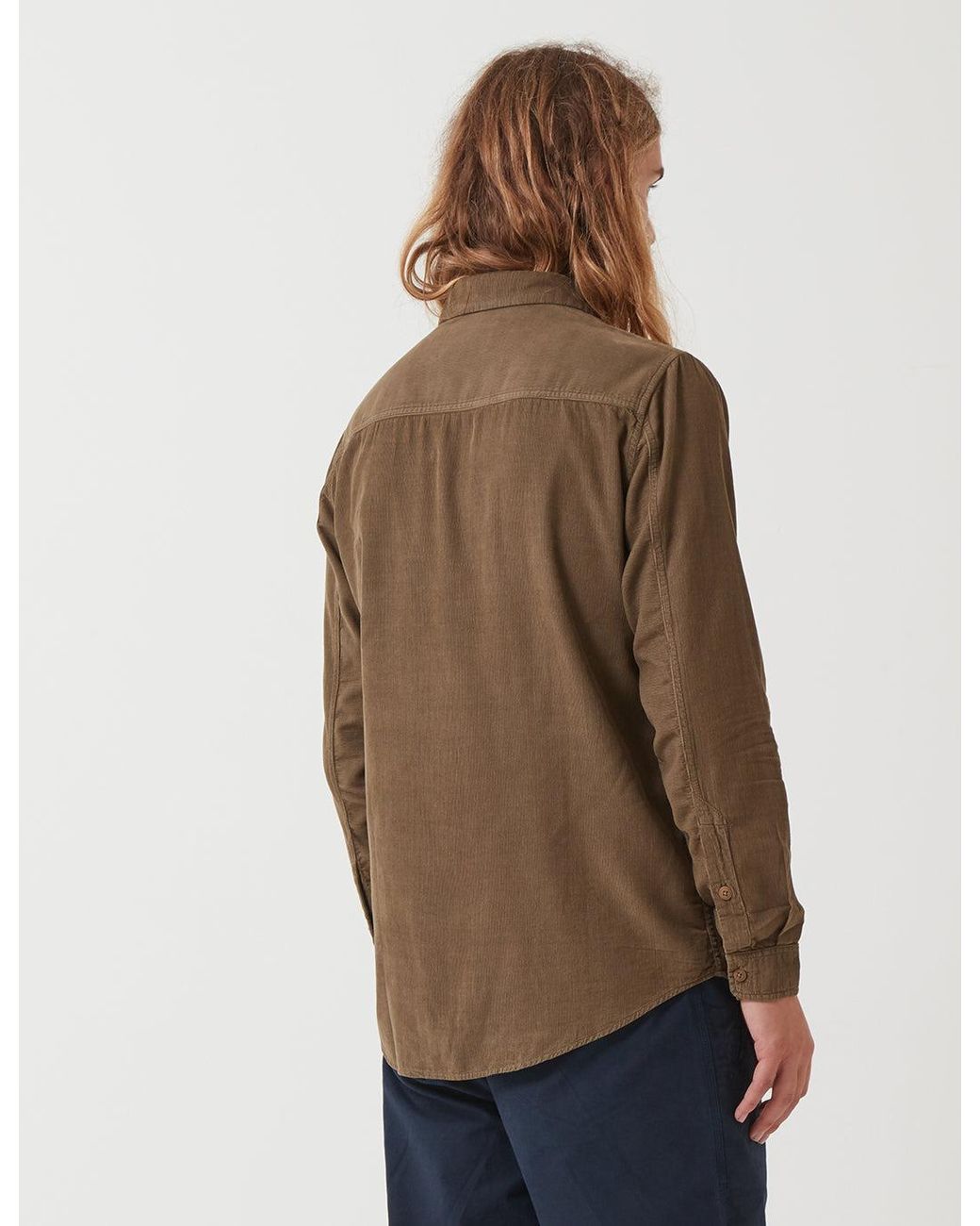 Folk Brown Folk Baby Cord Shirt for men