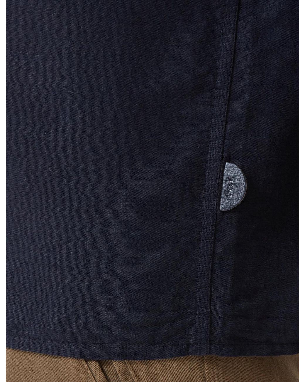 Folk Blue Folk Patch Shirt for men