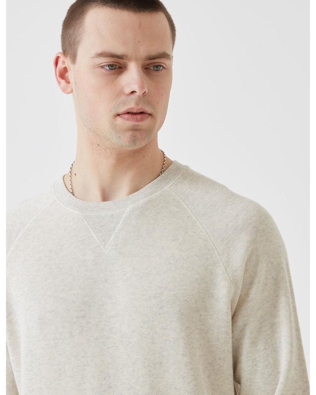 Bellerose White Mali Sweatshirt for men