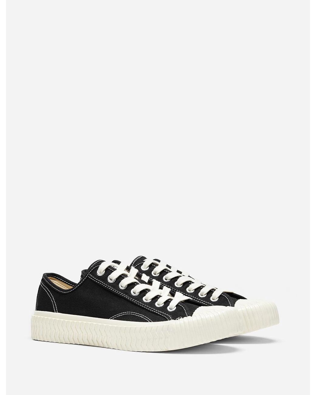 Excelsior White Bolt Low Canvas Trainers for men