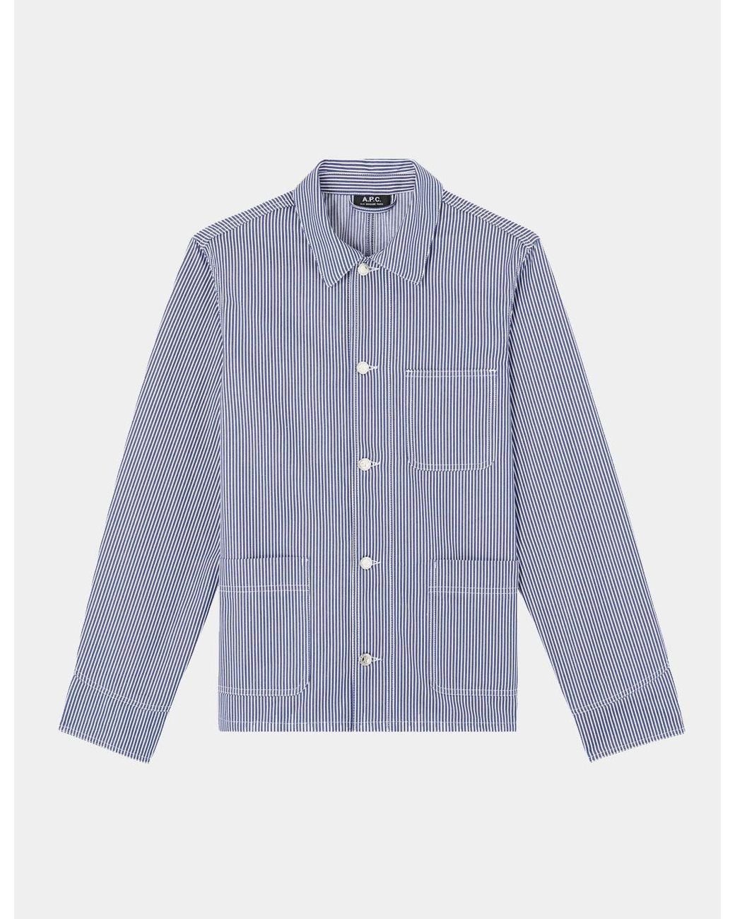A.P.C. Blue Aaron Jacket for men