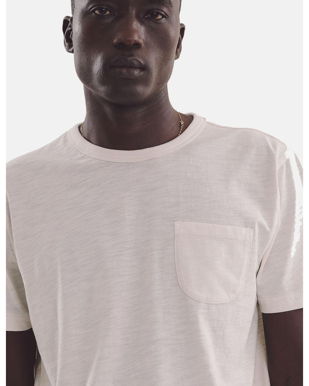 YMC White Wild Ones Pocket T-Shirt for men