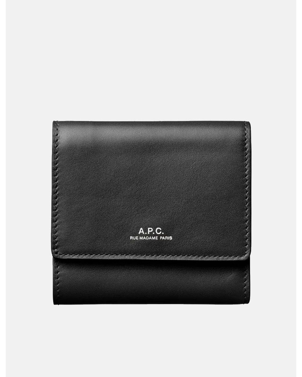 A.P.C. Black Lois Compact Wallet for men