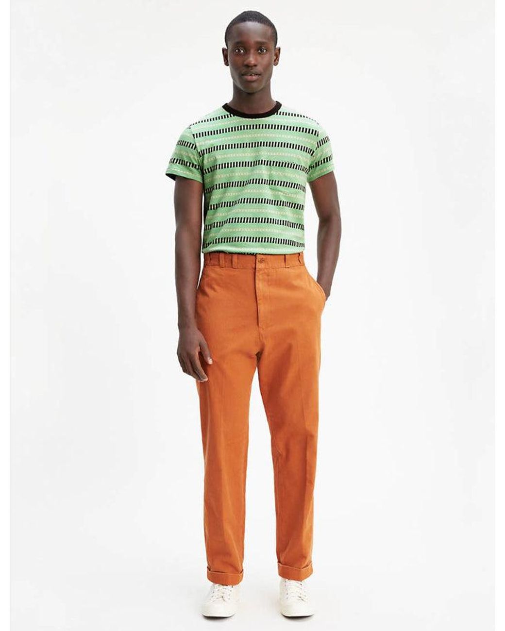 Levi's Orange Levis Vintage Clothing Tab Twill Trousers for men