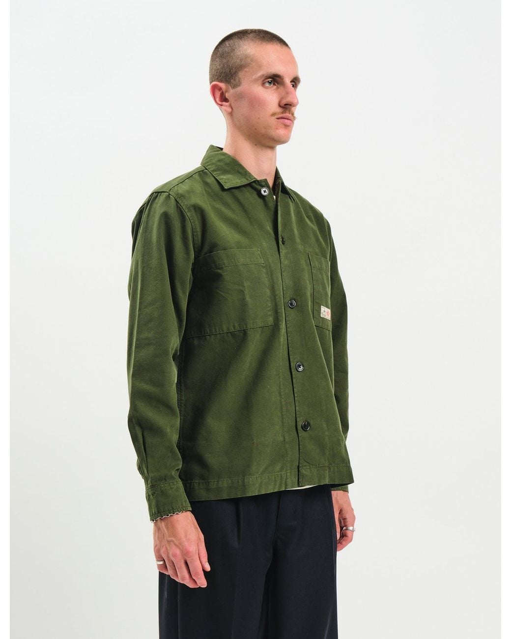 BHODE Green Hunting Overshirt (Twill) for men