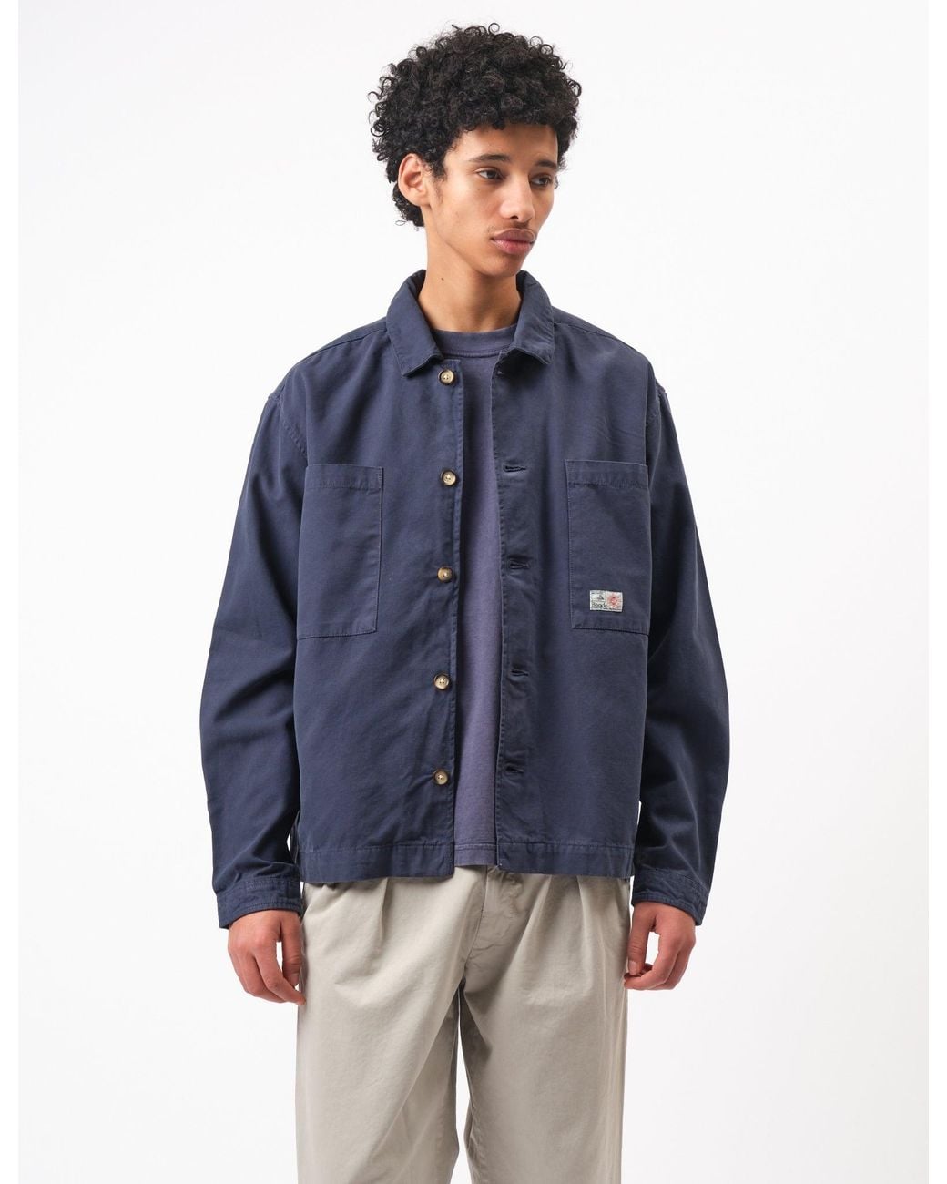 BHODE Blue Hunting Overshirt Twill for men