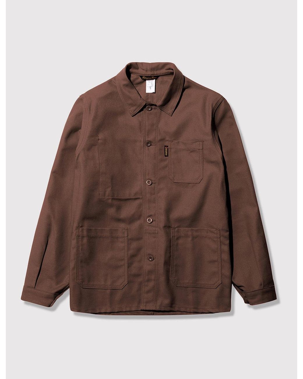 Le Laboureur Brown Cotton Work Jacket for men