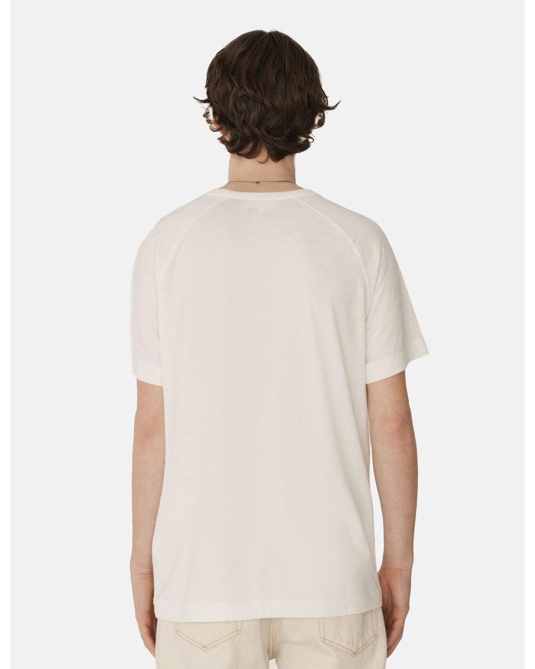 YMC White Earth Television T-Shirt (Organic) for men