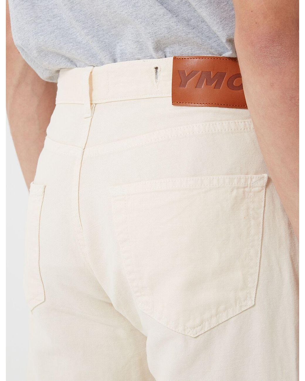 YMC White Tearaway Jean for men