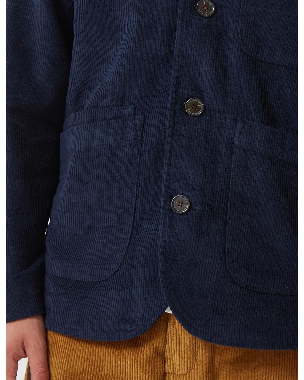 Universal Works Blue Bakers Jacket (Cord) for men