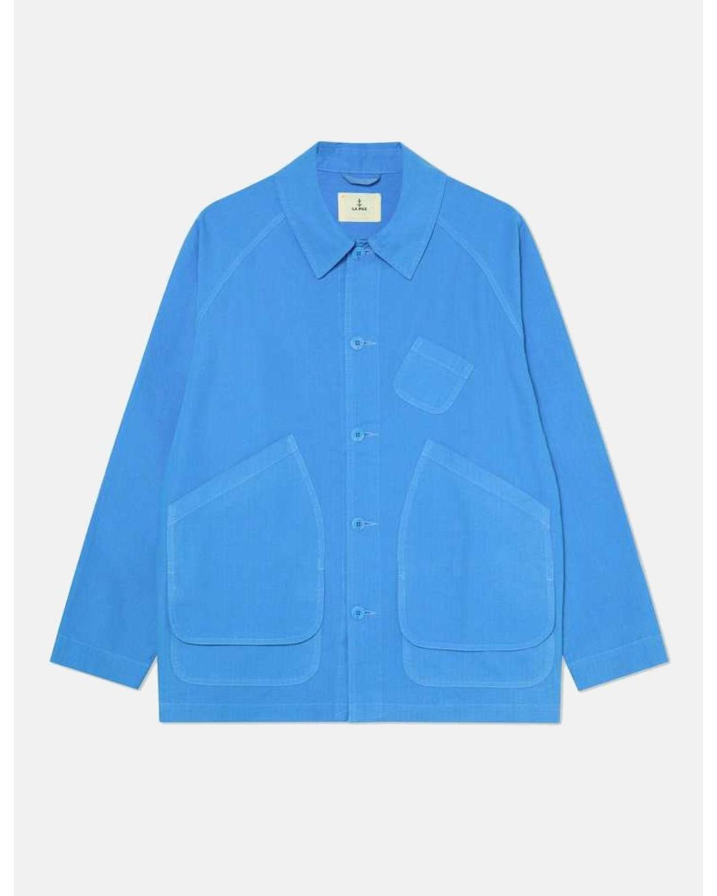 Laz Paz Blue La Paz Mantero Expedition Canvas Jacket for men
