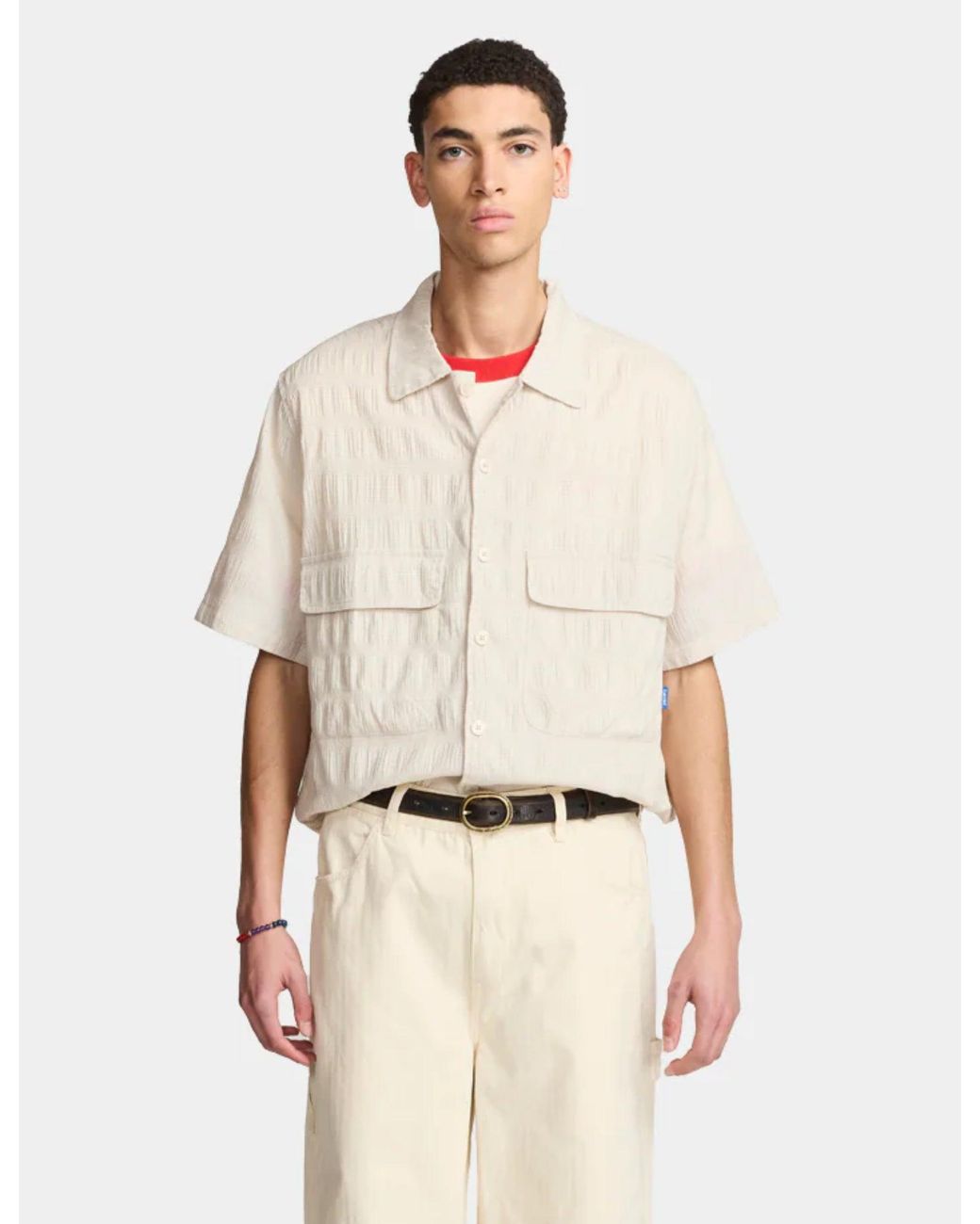 Larriet Natural Kendalls Short Sleeve Shirt for men