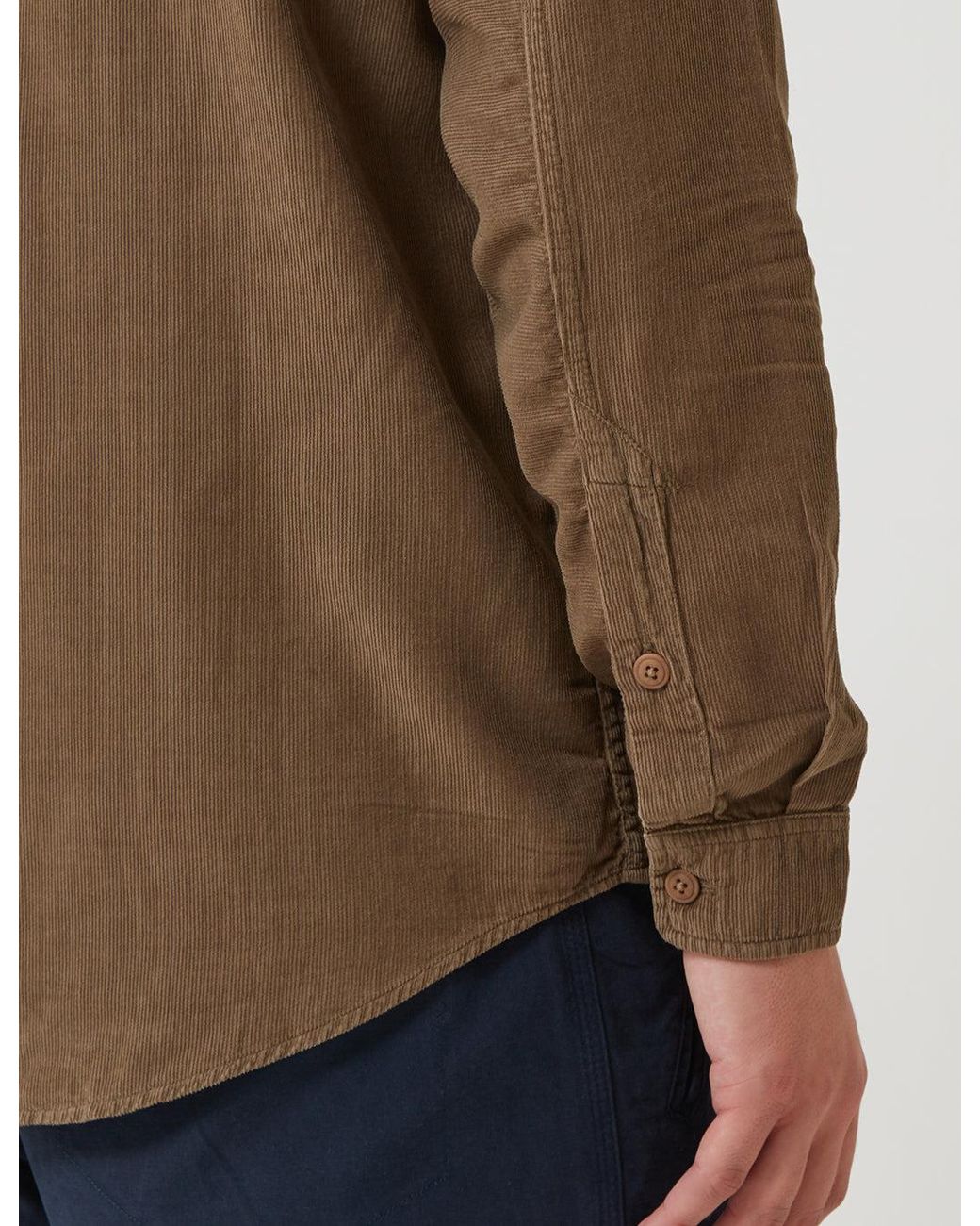 Folk Brown Folk Baby Cord Shirt for men