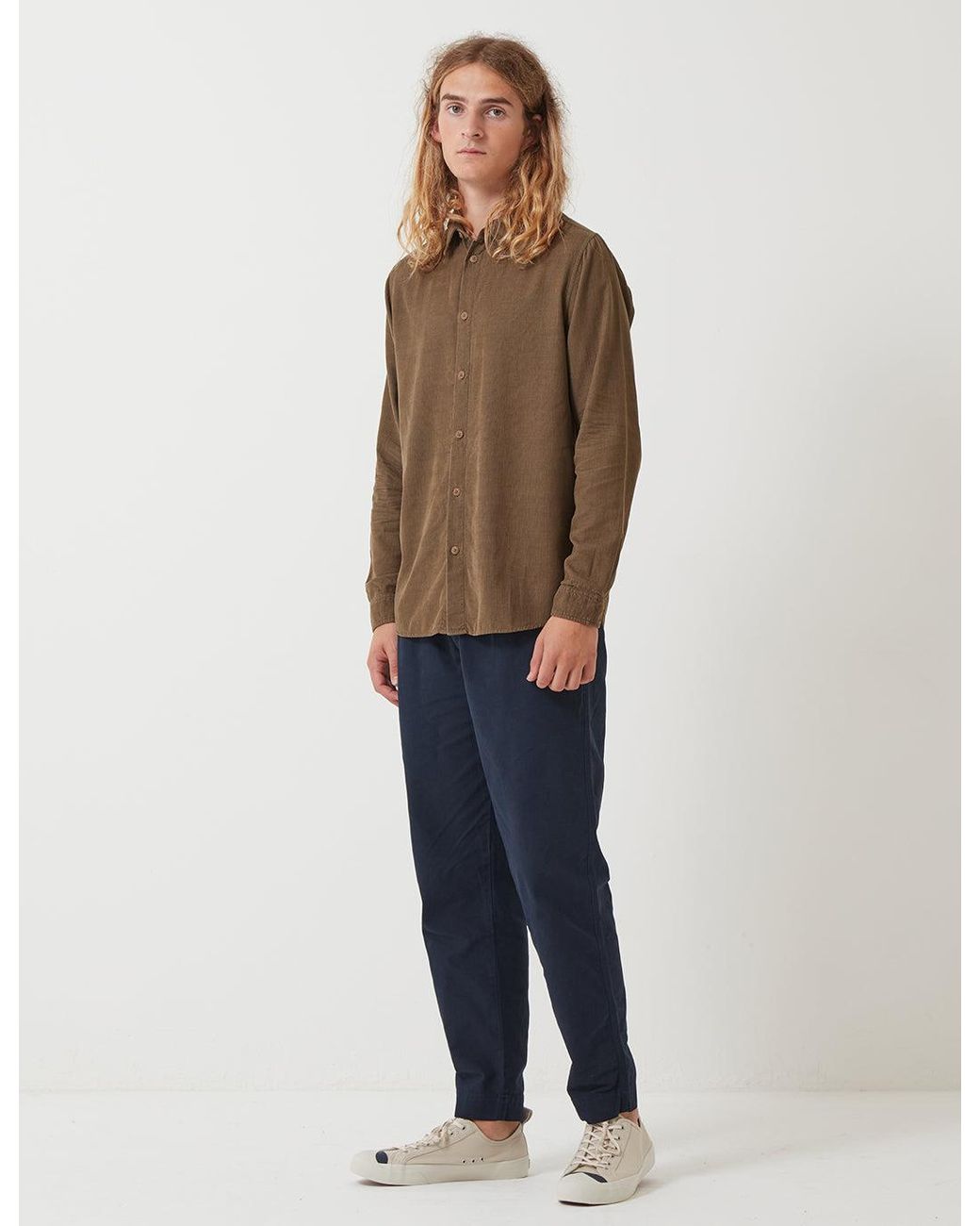 Folk Brown Folk Baby Cord Shirt for men