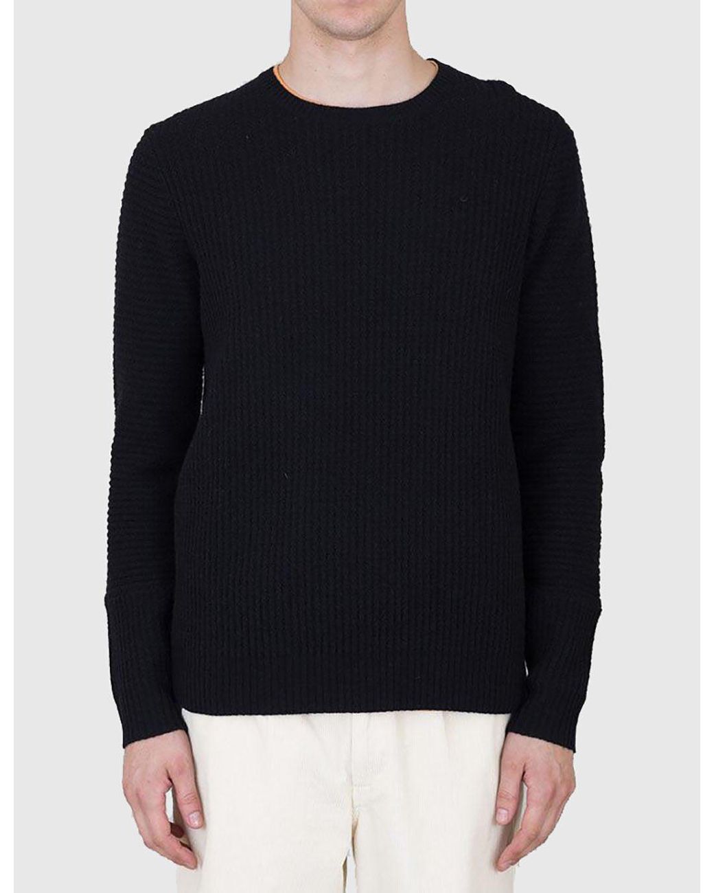 Folk Black Folk Signal Knit Sweatshirt for men