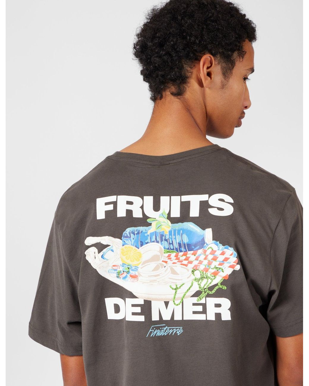 FINISTERRE Gray Fruits De Mer T-Shirt for men