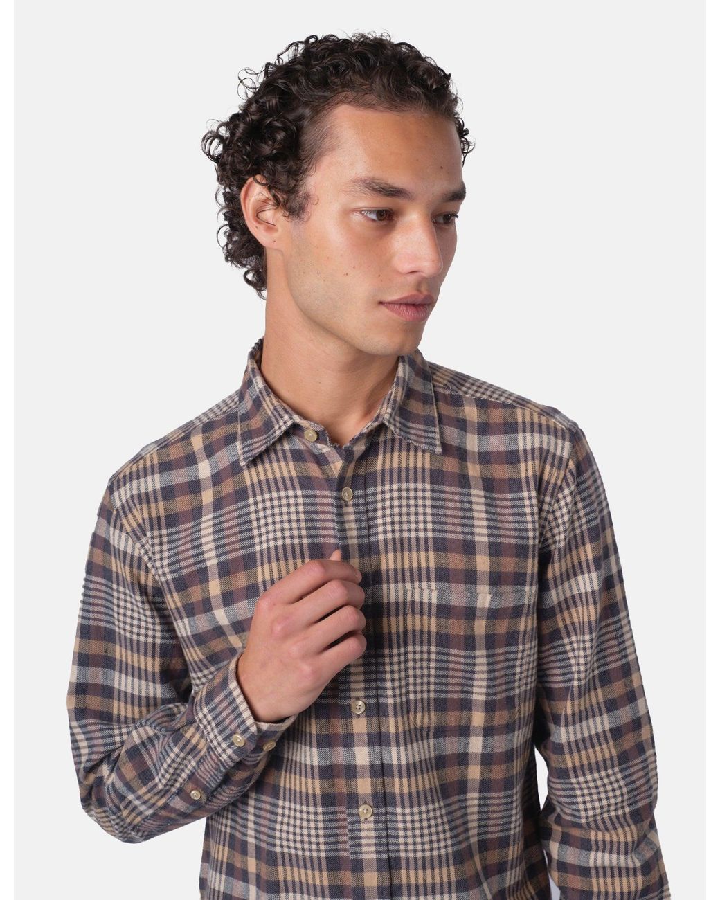 Portuguese Flannel Gray Manta Shirt for men