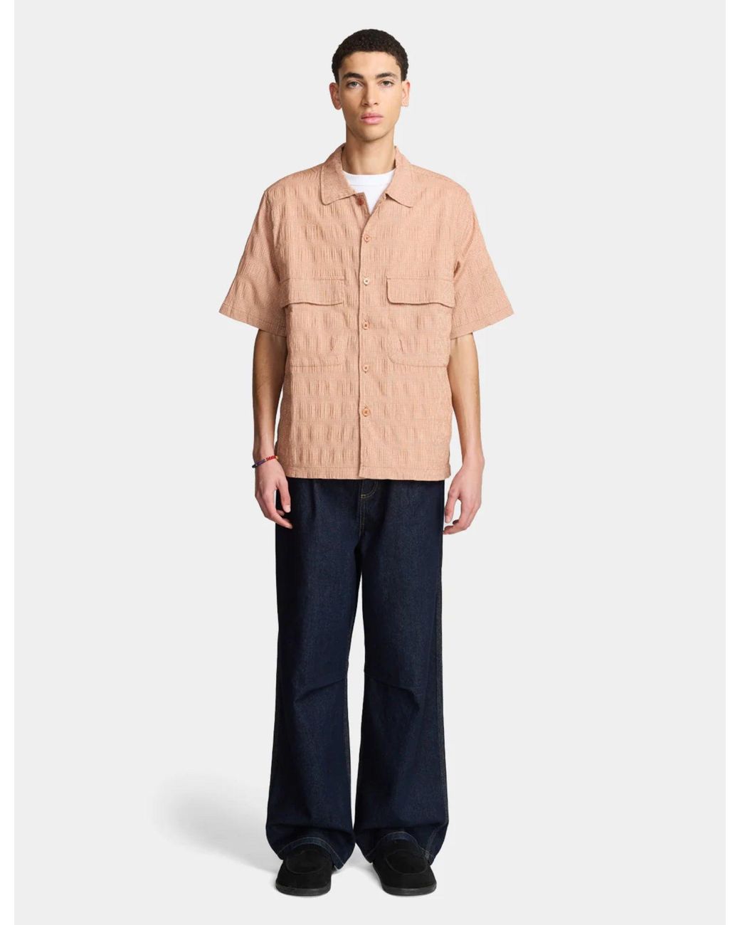 Larriet Blue Kendalls Short Sleeve Shirt for men