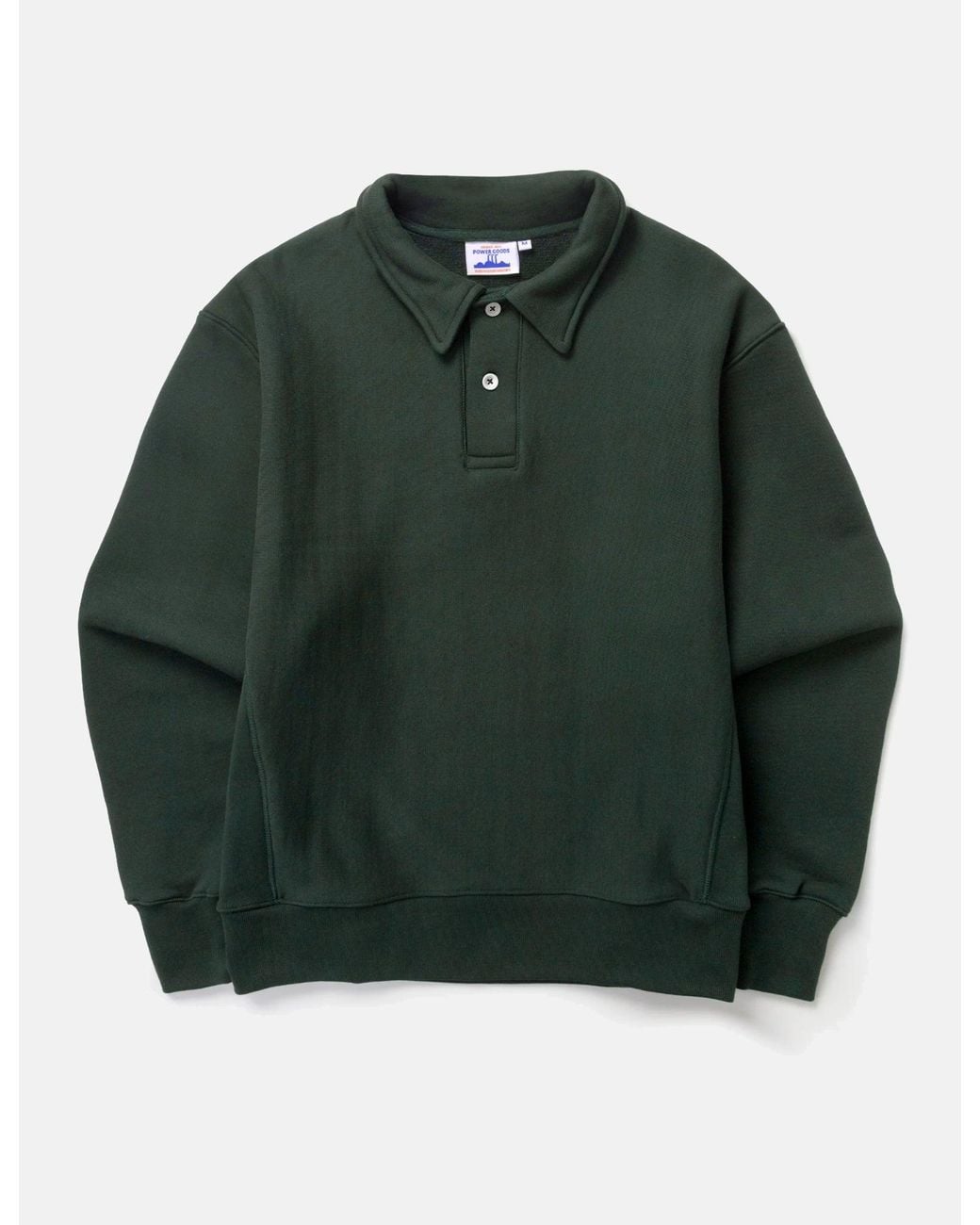 Power Goods Green Super Weight Rugby Shirt for men