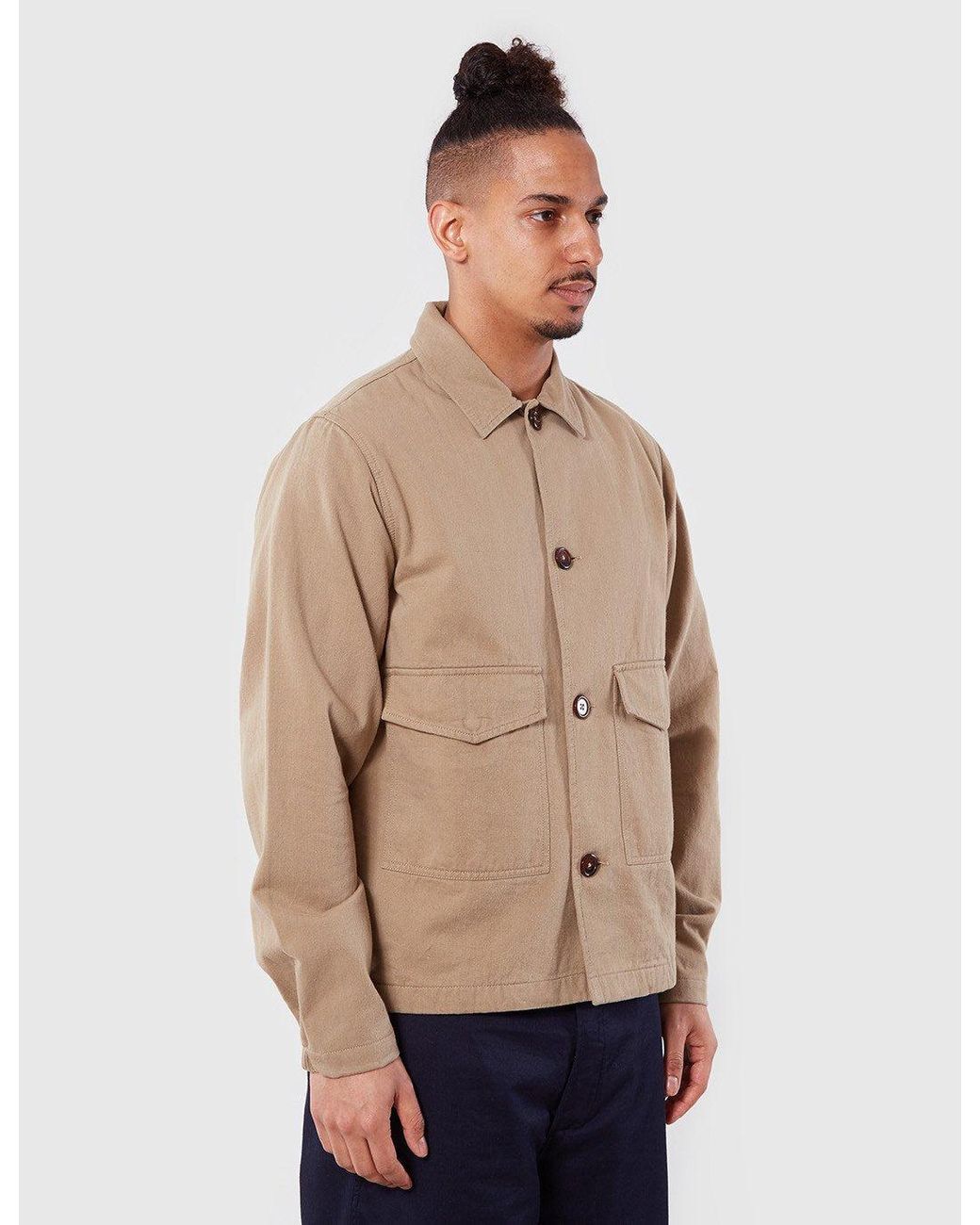 Universal Works Natural Watchman Jacket for men