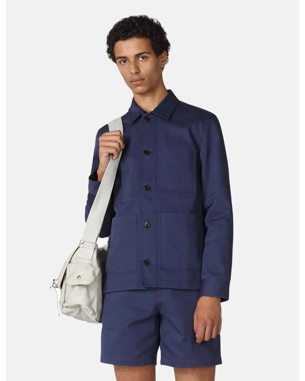 A.P.C. Blue Nathanael Jacket for men