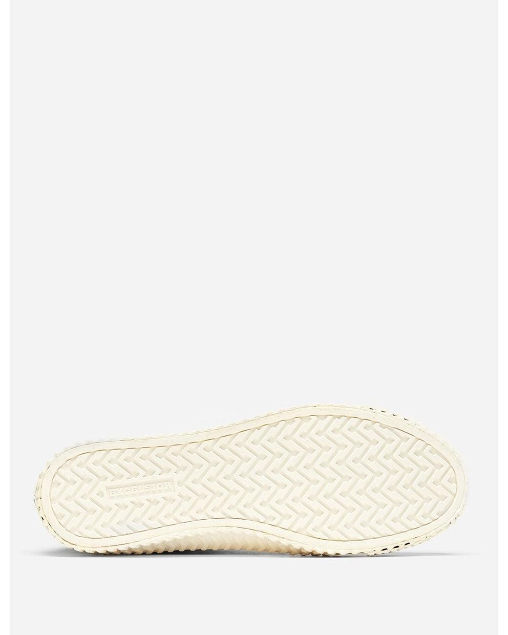 Excelsior White Bolt Hi Canvas Trainers for men