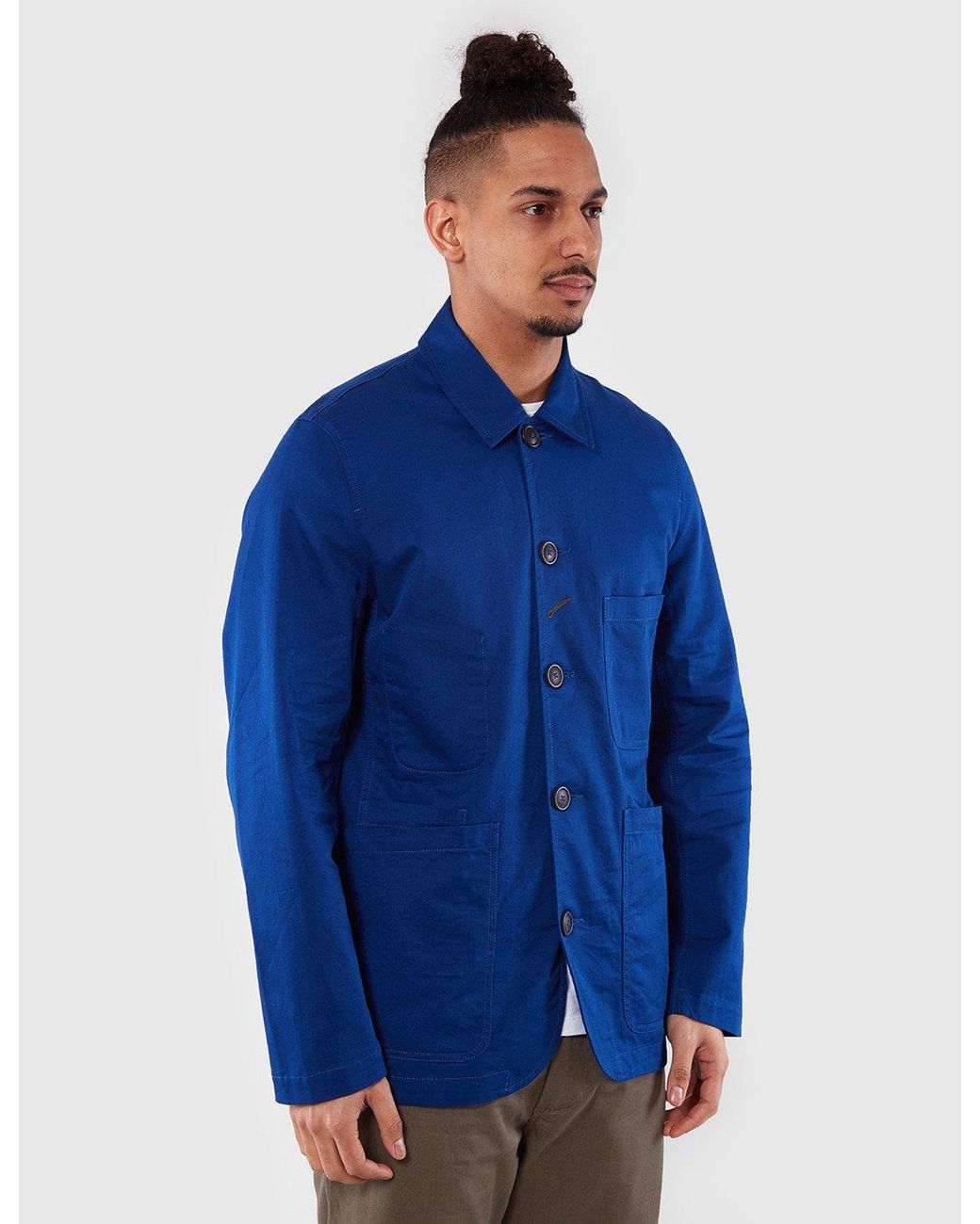 Universal Works Blue Bakers Jacket for men