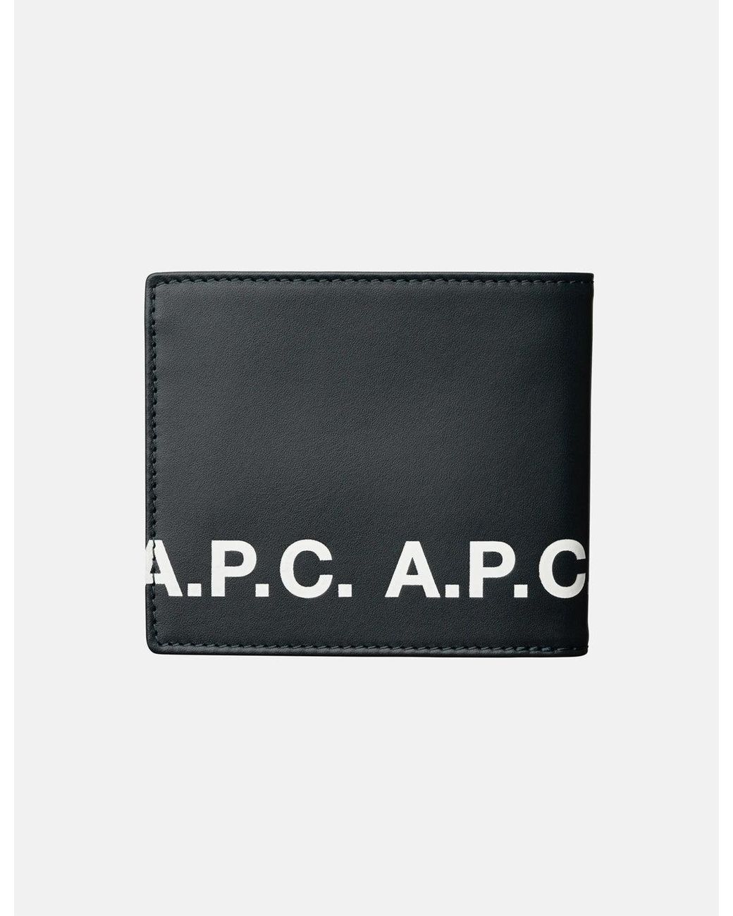 A.P.C. Black Aly Logo Wallet for men