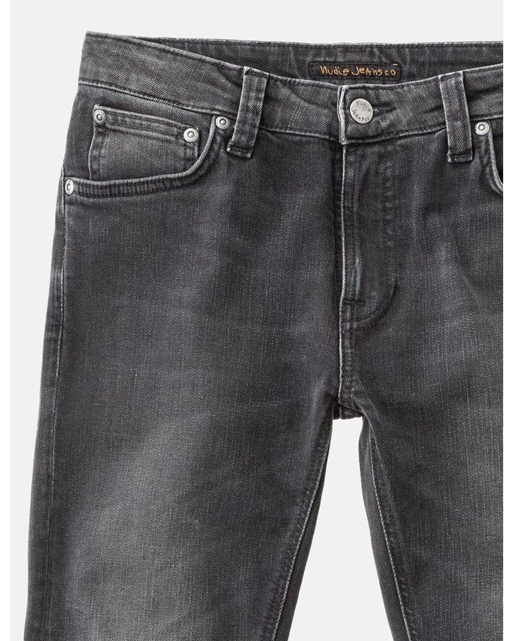 Nudie Jeans Black Nudie Skinny Lin Jeans (Super Tight) for men
