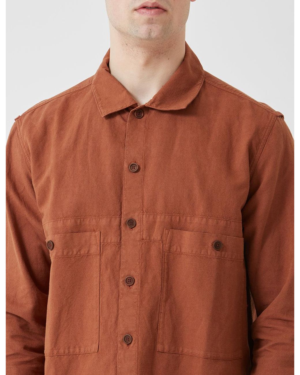 YMC Brown Doc Savage Shirt for men