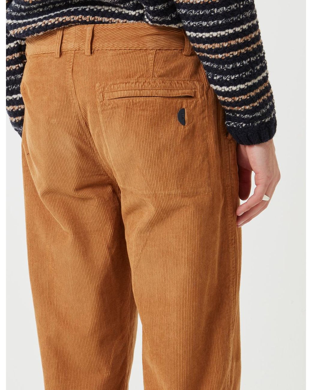 Folk Black Folk Signal Trousers (Cord) for men