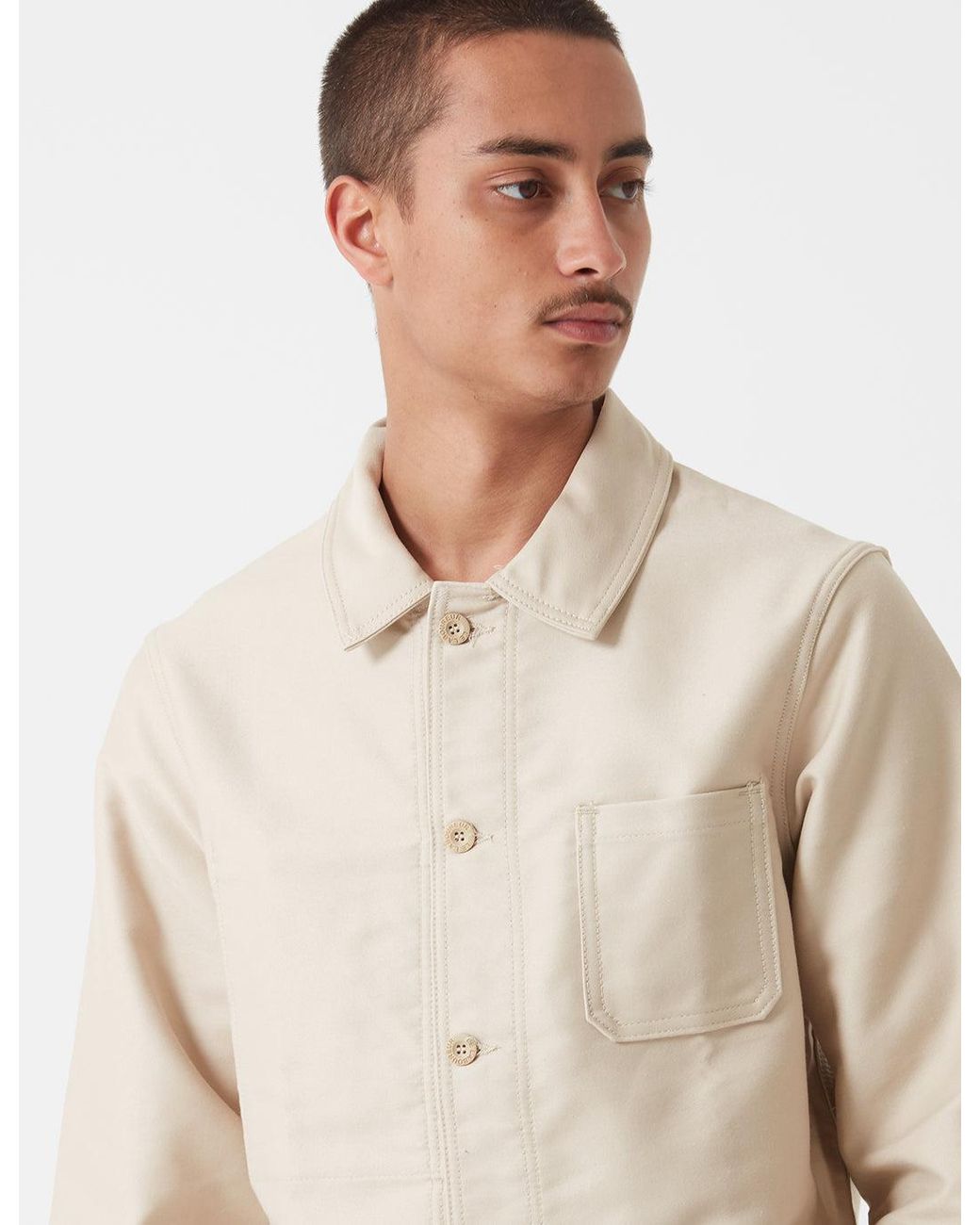Le Laboureur Multicolor Moleskin Work Jacket for men
