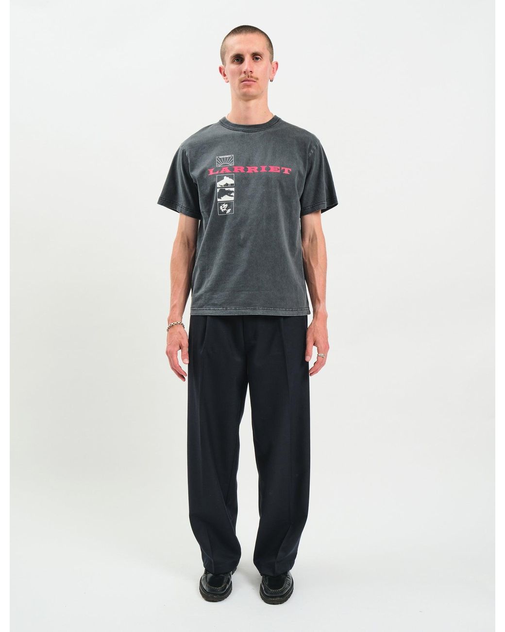 Larriet Gray Wings T-Shirt for men
