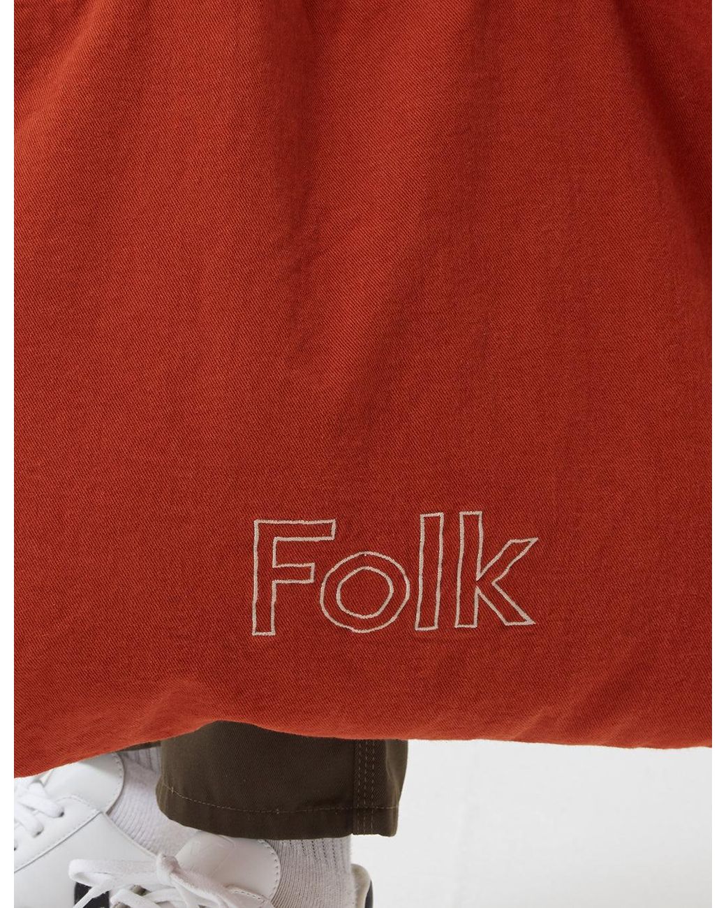 Folk Red Folk Tote Bag for men