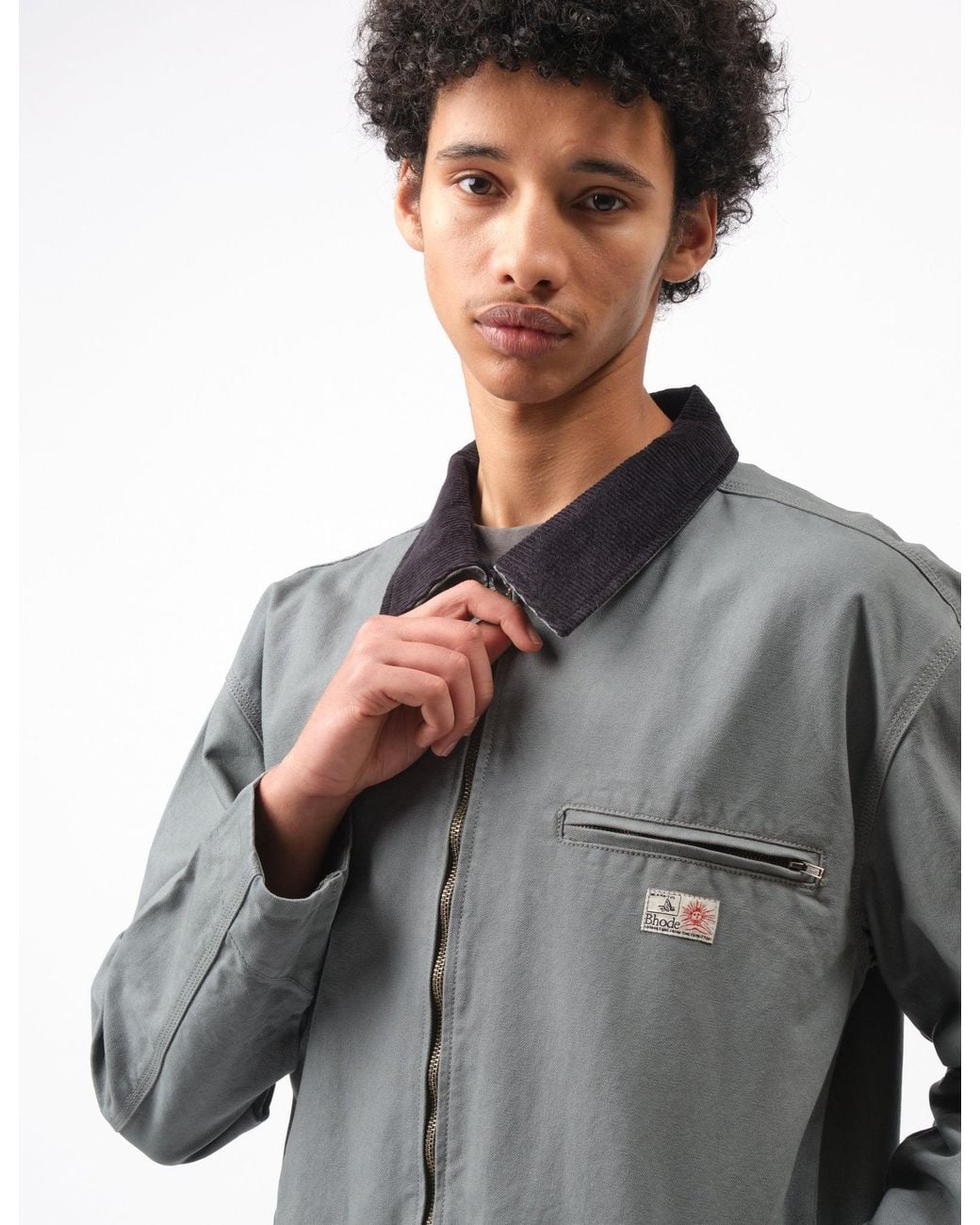 BHODE Gray Mechanics Jacket Canvas for men