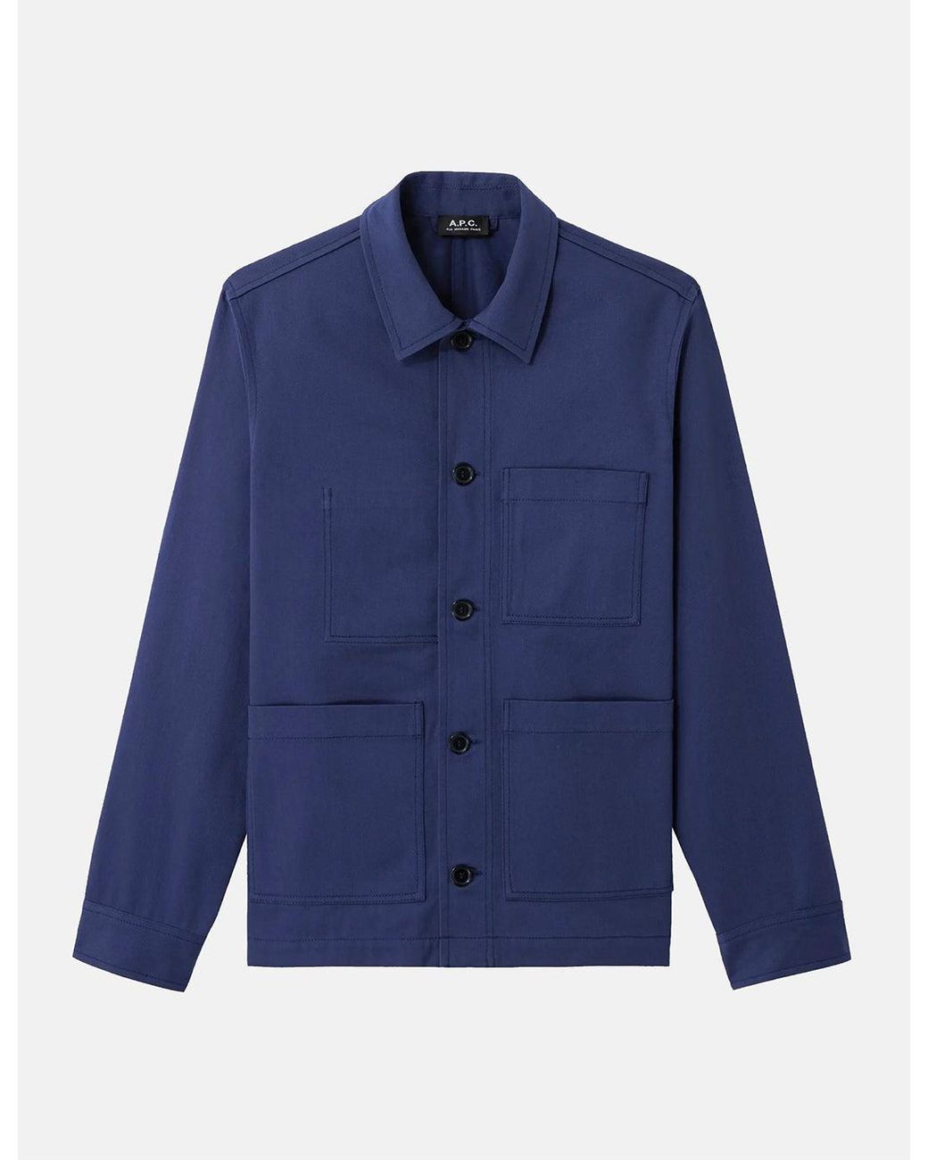 A.P.C. Blue Nathanael Jacket for men