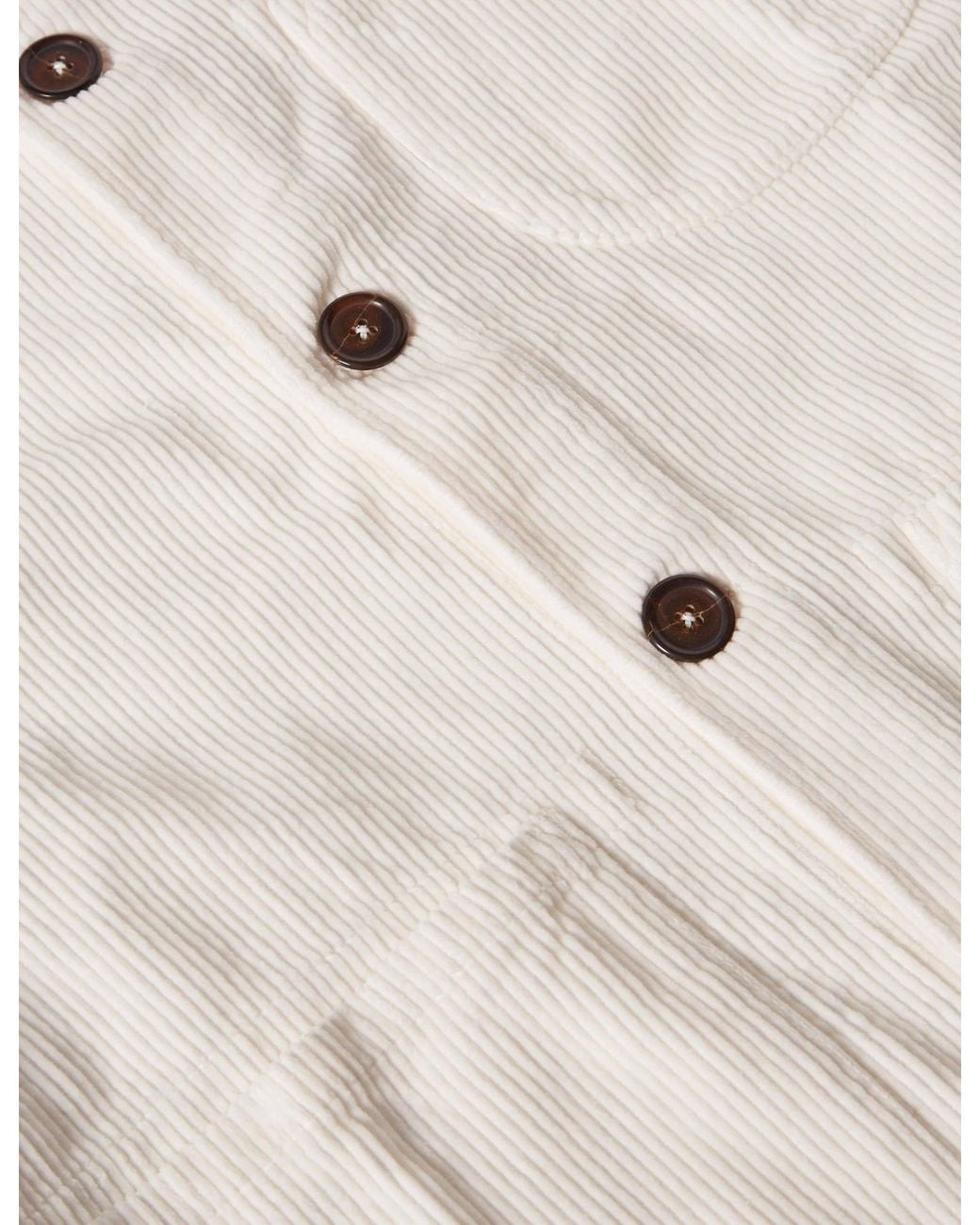 Universal Works White Field Jacket (Corduroy) for men
