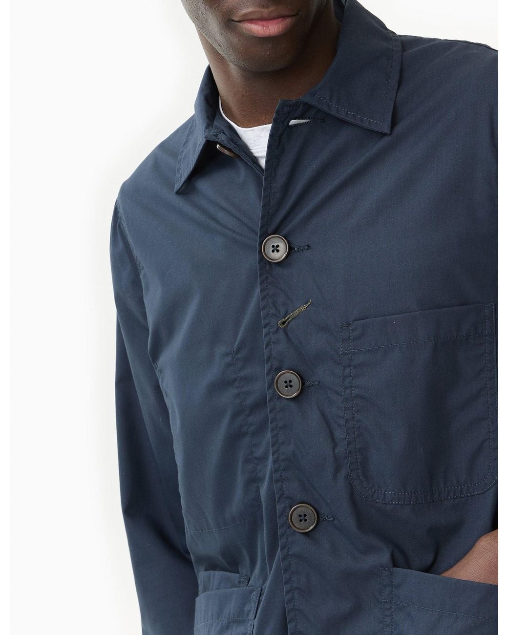Universal Works Blue Bakers C Jacket (Recycled Poly) for men