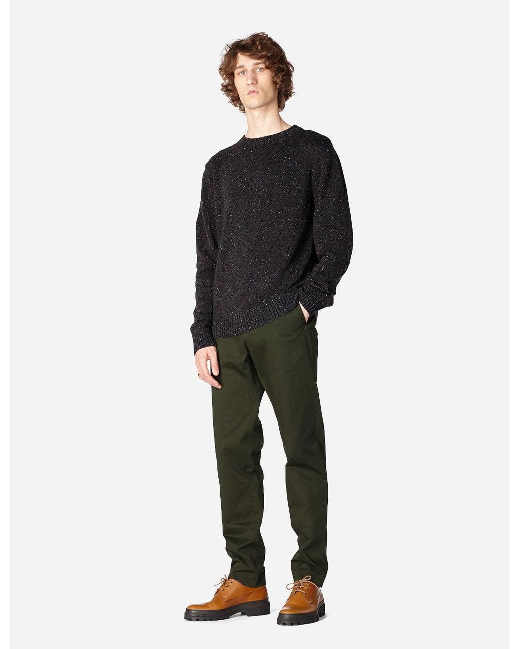 A.P.C. Black Rory Knit Sweatshirt for men