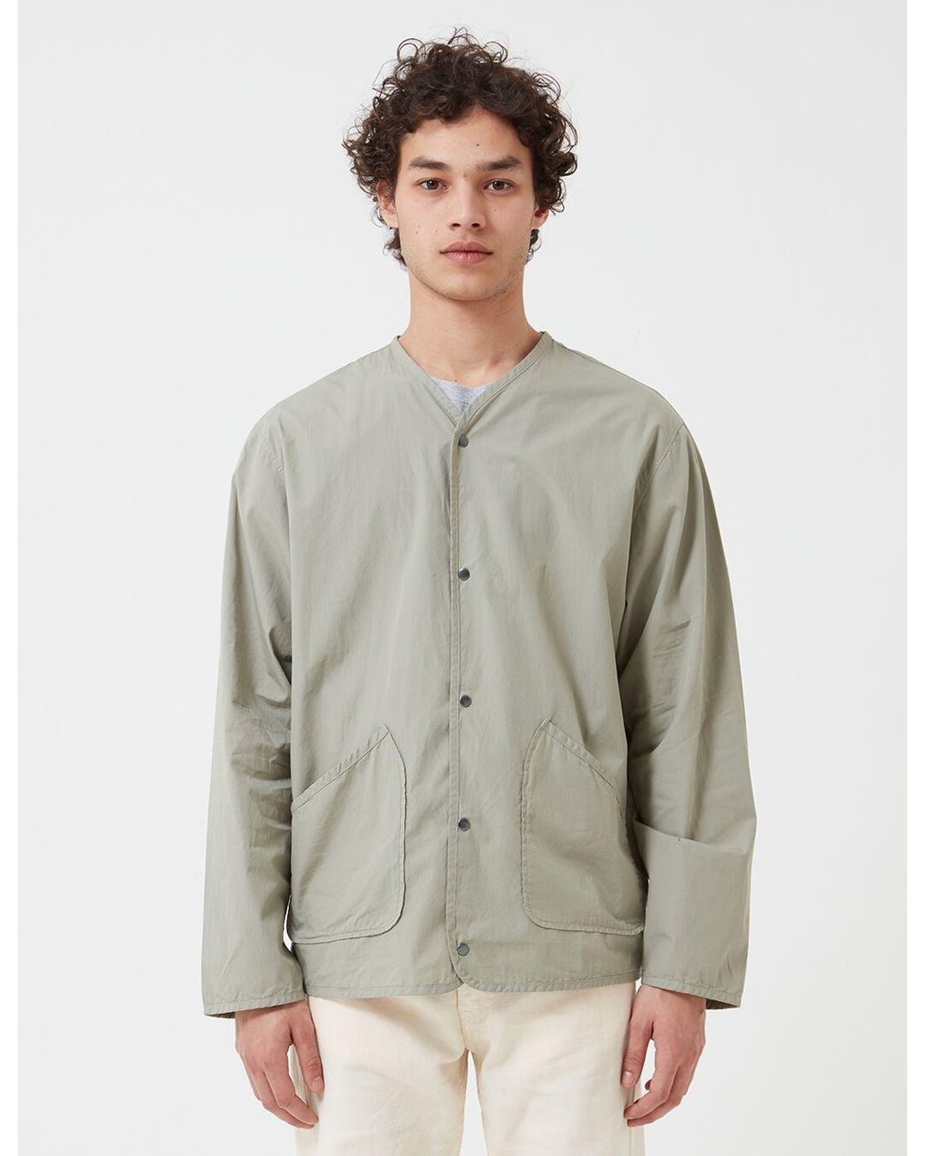 Universal Works Gray Liner Jacket (Poplin) for men