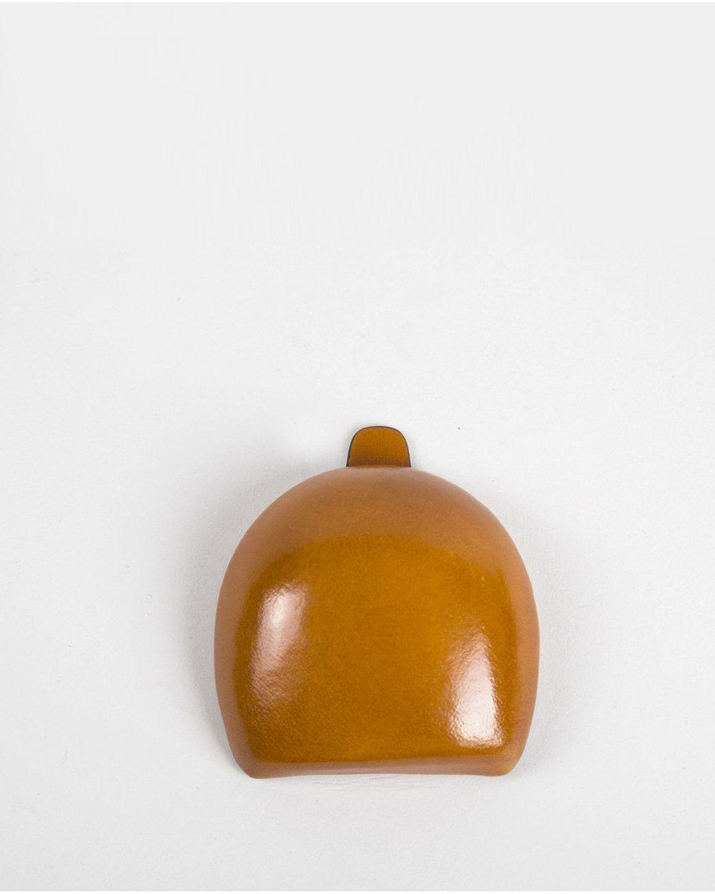 Il Bussetto Brown Dome Coin Case (Leather) for men