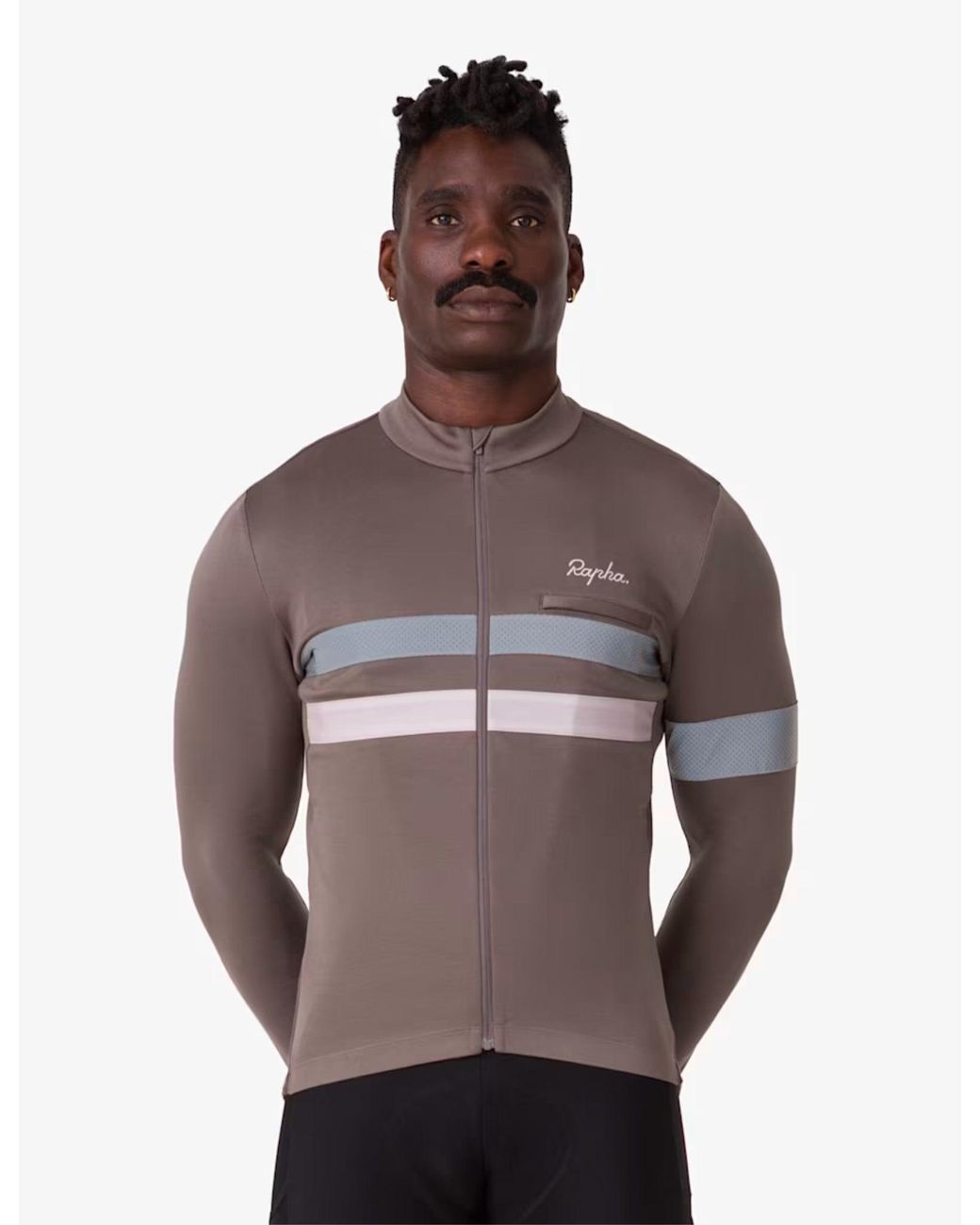 Rapha Brown Brevet Long Sleeve Jersey for men