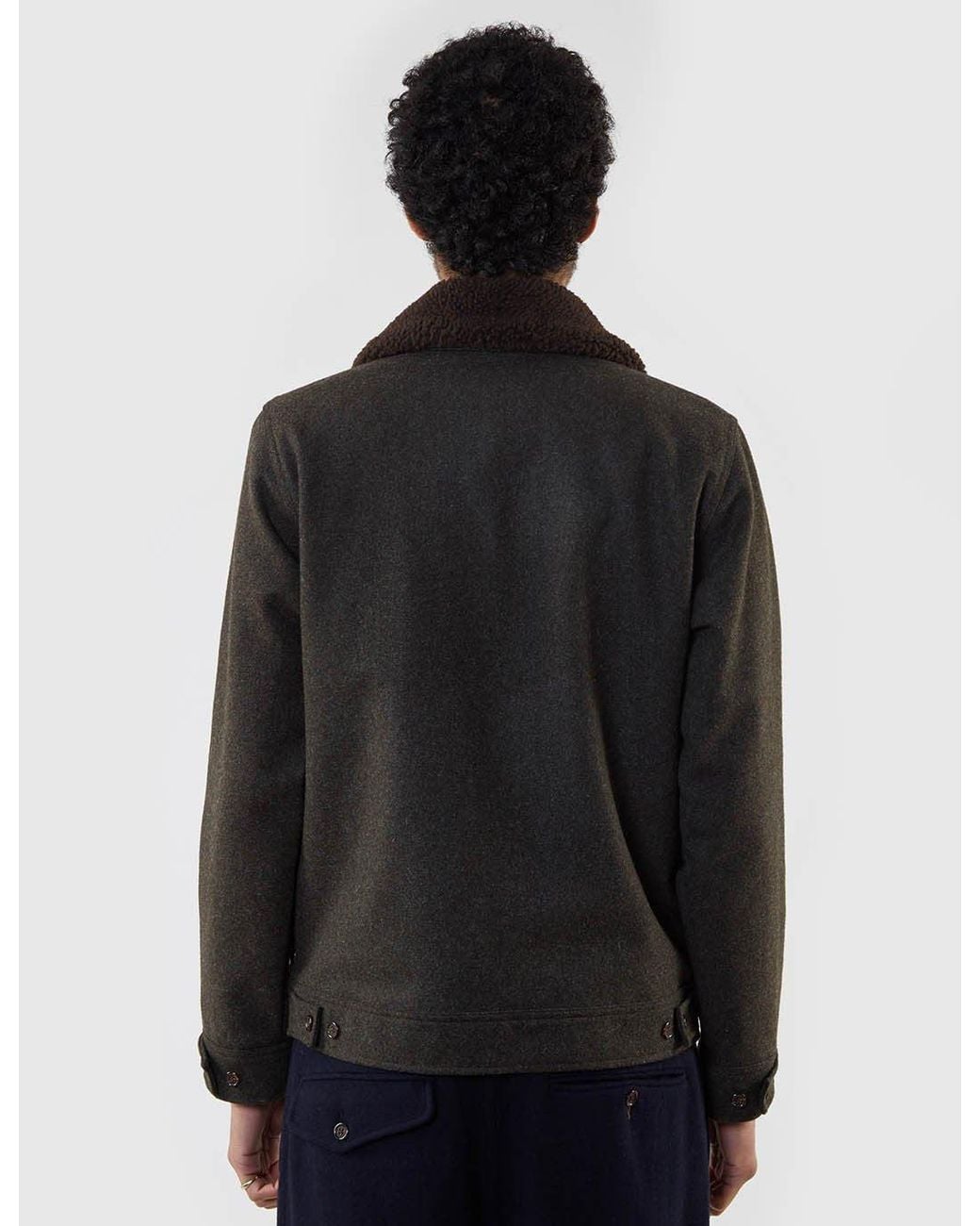 Universal Works Black Battle Jacket for men