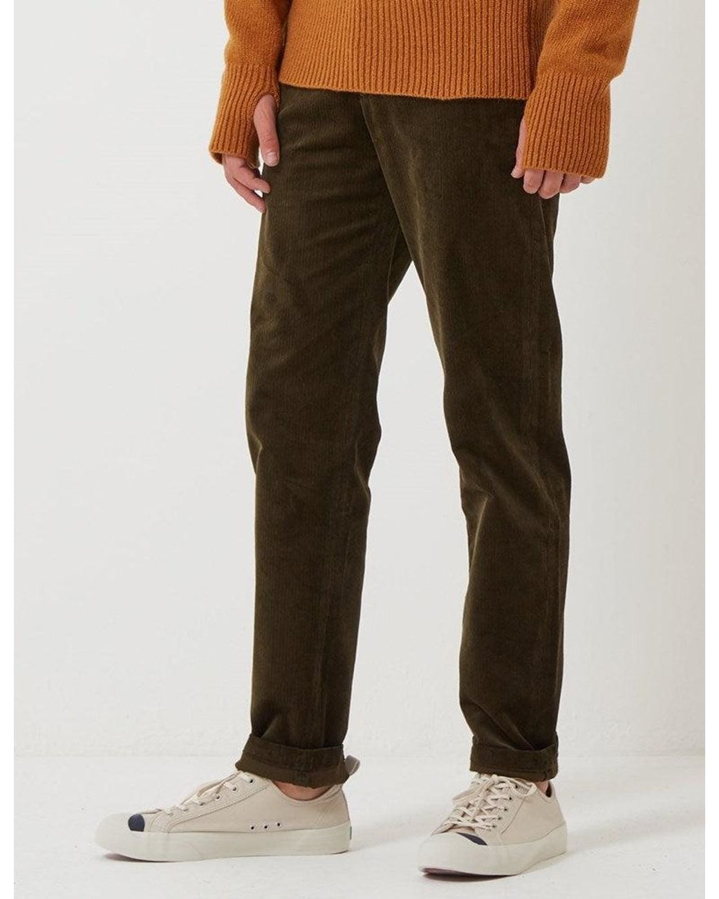 Oliver Spencer Green Fishtail Trousers for men