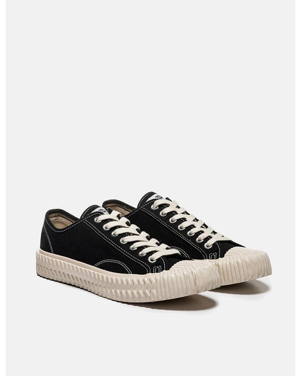 Excelsior White Bolt Low Canvas Trainers for men